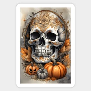 Scary Halloween Calaveras Sticker